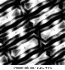 Grunge halftone black and white dots texture background. Spotted vector Abstract Texture
