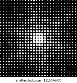 Grunge halftone black and white dots texture background. Spotted vector Abstract Texture
