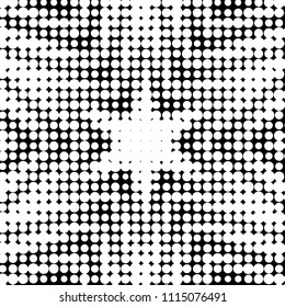 Grunge halftone black and white dots texture background. Spotted vector Abstract Texture
