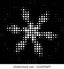 Grunge halftone black and white dots texture background. Spotted vector Abstract Texture
