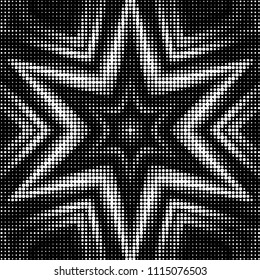 Grunge halftone black and white dots texture background. Spotted vector Abstract Texture
