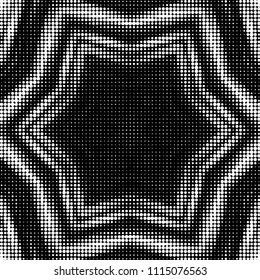 Grunge halftone black and white dots texture background. Spotted vector Abstract Texture
