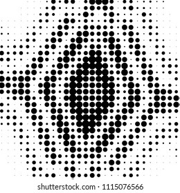 Grunge halftone black and white dots texture background. Spotted vector Abstract Texture
