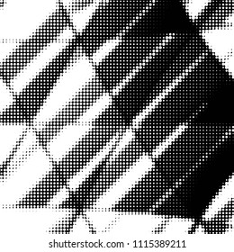 Grunge halftone black and white dots texture background. Spotted vector Abstract Texture
