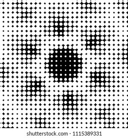 Grunge halftone black and white dots texture background. Spotted vector Abstract Texture
