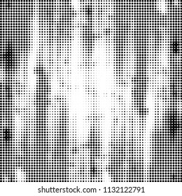 Grunge halftone black and white dots texture background. Spotted vector Abstract Texture
