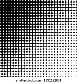 Grunge halftone black and white dots texture background. Spotted vector Abstract Texture
