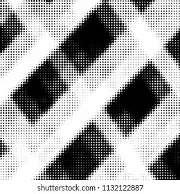 Grunge halftone black and white dots texture background. Spotted vector Abstract Texture
