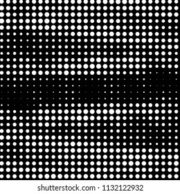 Grunge halftone black and white dots texture background. Spotted vector Abstract Texture
