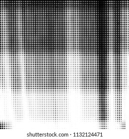 Grunge halftone black and white dots texture background. Spotted vector Abstract Texture
