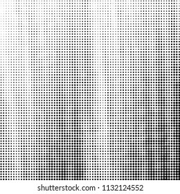 Grunge halftone black and white dots texture background. Spotted vector Abstract Texture
