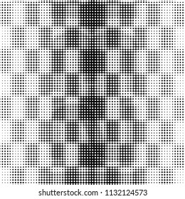 Grunge halftone black and white dots texture background. Spotted vector Abstract Texture
