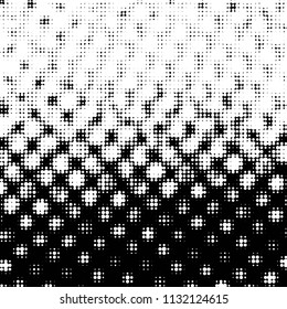 Grunge halftone black and white dots texture background. Spotted vector Abstract Texture
