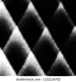 Grunge halftone black and white dots texture background. Spotted vector Abstract Texture
