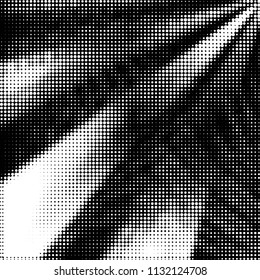 Grunge halftone black and white dots texture background. Spotted vector Abstract Texture

