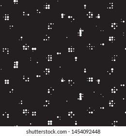 Grunge halftone black and white dots texture background. Spotted vector Abstract Texture
