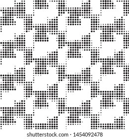 Grunge halftone black and white dots texture background. Spotted vector Abstract Texture