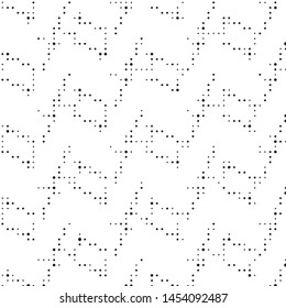 Grunge halftone black and white dots texture background. Spotted vector Abstract Texture