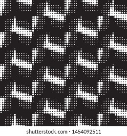 Grunge halftone black and white dots texture background. Spotted vector Abstract Texture