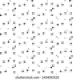 Grunge halftone black and white dots texture background. Spotted vector Abstract Texture