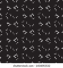 Grunge halftone black and white dots texture background. Spotted vector Abstract Texture