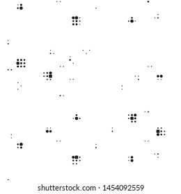 Grunge halftone black and white dots texture background. Spotted vector Abstract Texture