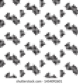 Grunge halftone black and white dots texture background. Spotted vector Abstract Texture