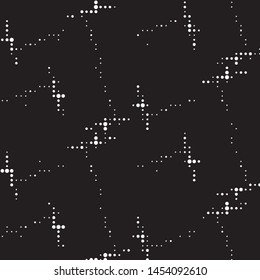 Grunge halftone black and white dots texture background. Spotted vector Abstract Texture