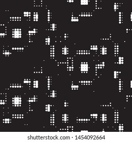 Grunge halftone black and white dots texture background. Spotted vector Abstract Texture