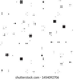 Grunge halftone black and white dots texture background. Spotted vector Abstract Texture
