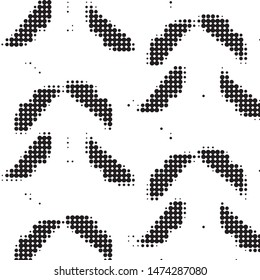 Grunge halftone black and white dots texture background. Spotted vector Abstract Texture
