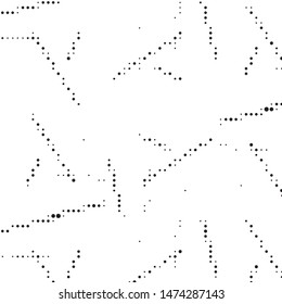 Grunge halftone black and white dots texture background. Spotted vector Abstract Texture
