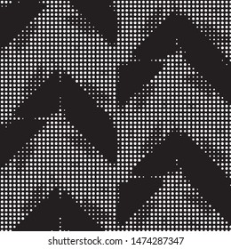 Grunge halftone black and white dots texture background. Spotted vector Abstract Texture