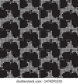 Grunge halftone black and white dots texture background. Spotted vector Abstract Texture