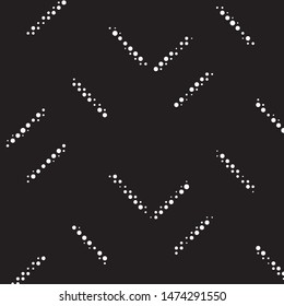 Grunge halftone black and white dots texture background. Spotted vector Abstract Texture