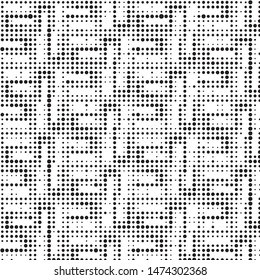 Grunge halftone black and white dots texture background. Spotted vector Abstract Texture