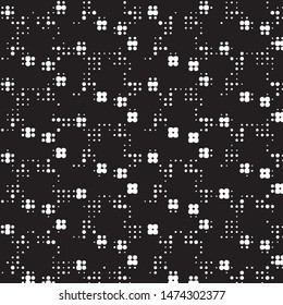 Grunge halftone black and white dots texture background. Spotted vector Abstract Texture