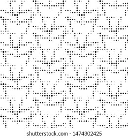 Grunge halftone black and white dots texture background. Spotted vector Abstract Texture