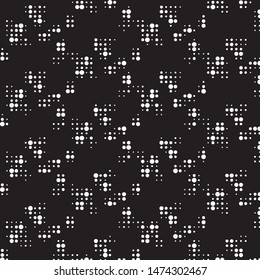 Grunge halftone black and white dots texture background. Spotted vector Abstract Texture