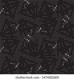 Grunge halftone black and white dots texture background. Spotted vector Abstract Texture