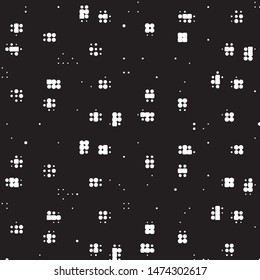 Grunge halftone black and white dots texture background. Spotted vector Abstract Texture