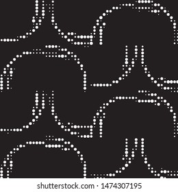 Grunge halftone black and white dots texture background. Spotted vector Abstract Texture