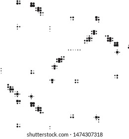 Grunge halftone black and white dots texture background. Spotted vector Abstract Texture