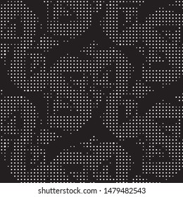 Grunge halftone black and white dots texture background. Spotted vector Abstract Texture
