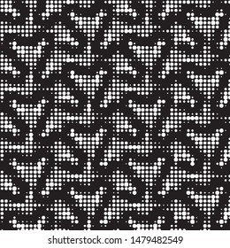 Grunge halftone black and white dots texture background. Spotted vector Abstract Texture
