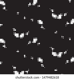 Grunge halftone black and white dots texture background. Spotted vector Abstract Texture