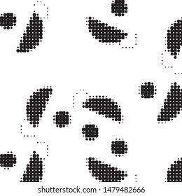Grunge halftone black and white dots texture background. Spotted vector Abstract Texture