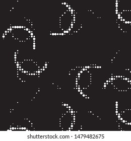 Grunge halftone black and white dots texture background. Spotted vector Abstract Texture