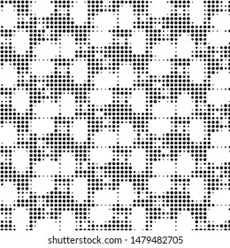 Grunge halftone black and white dots texture background. Spotted vector Abstract Texture