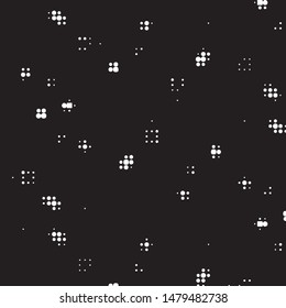 Grunge halftone black and white dots texture background. Spotted vector Abstract Texture